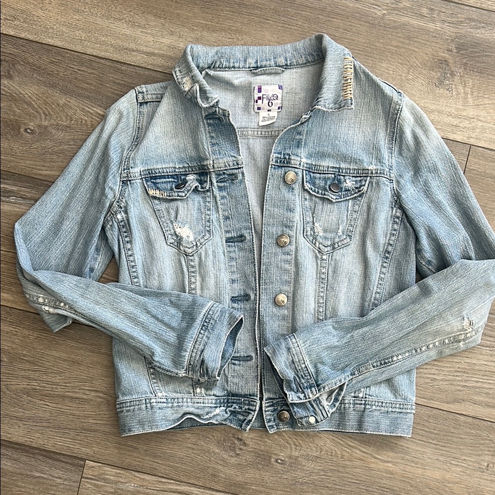 Distressed Denim Jacket